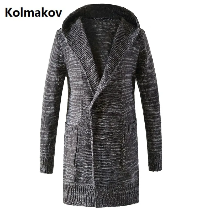 GUI XIANG новинка 2017 стильный Зимний мужской вязаный Тренч для отдыха мужские куртки