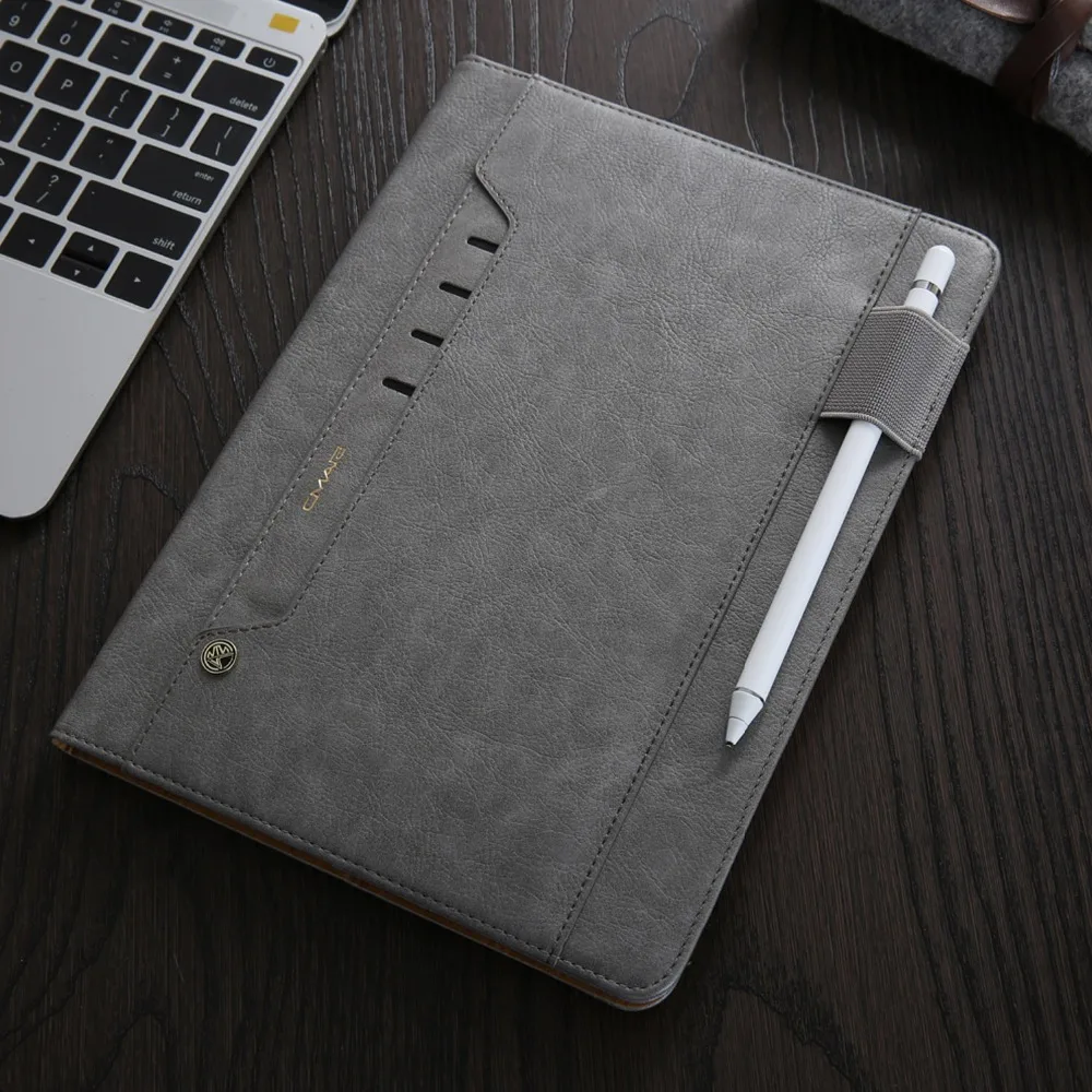 Для iPad Pro 11 чехол кожаный бизнес флип-чехол-книжка с подставкой и карандашом с отделениями для карт чехол для Apple Pro 11 Tablet