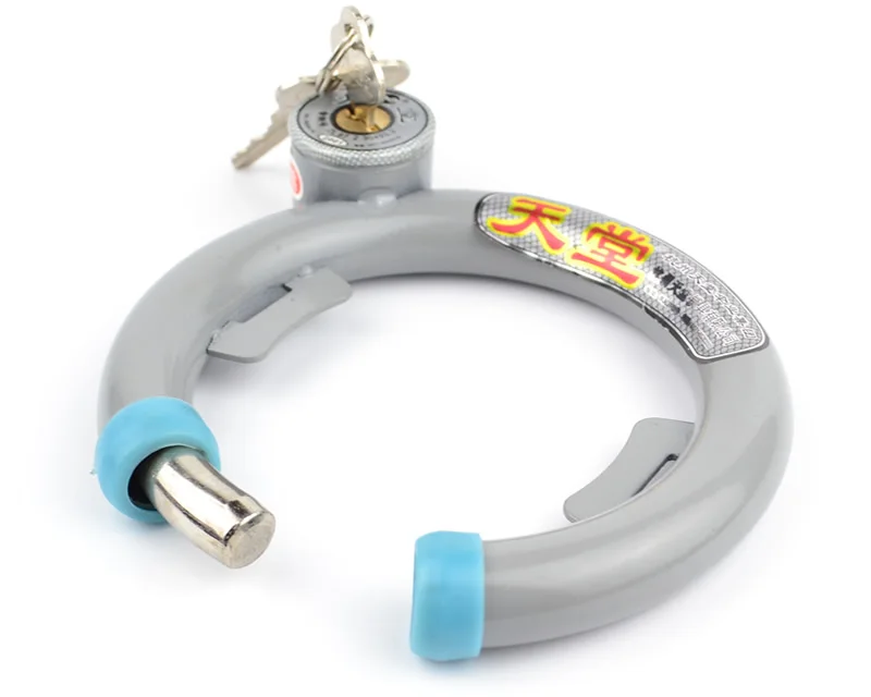 Обычный замок в форме подковы для велосипеда с когтями фиксированный стальной