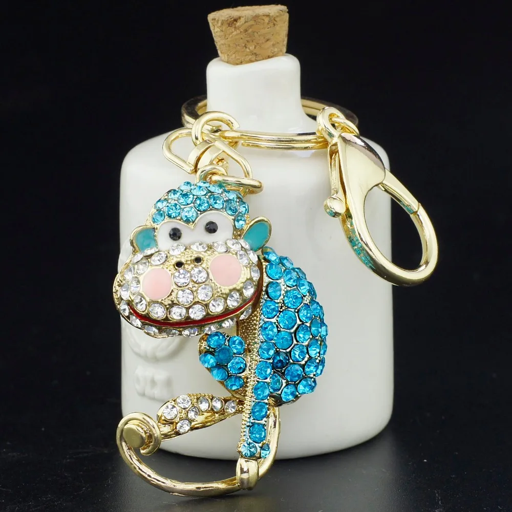 Dormon Monkey Crystal сумка подвеска брелок для ключей автомобильного кошелька Пряжка