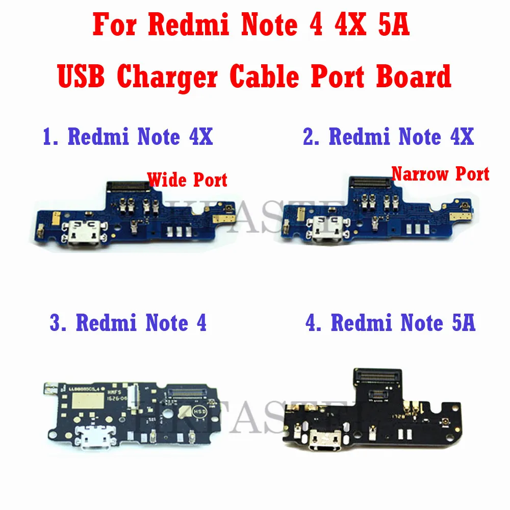 Hkfatel зарядное устройство плата для Xiaomi Redmi Note 4 4X широкий/Узкий 5A Micro USB зарядка