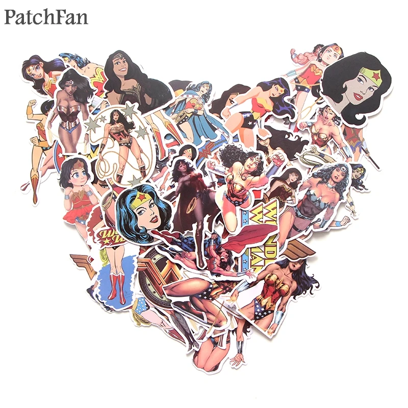 Patchfan 48 шт. Wonder woman 90s художественный принт домашний Декор настенный ноутбук телефон багаж ноутбук велосипед Скрапбукинг наклейки в альбом A1380