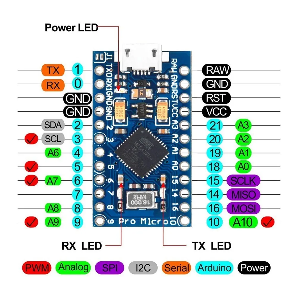 С Загрузчиком Pro Mini Atmega328p 328 Atmega328 5 В/16 МГц для Arduino|Интегральные схемы| |