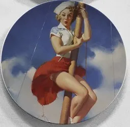 AA Гил элвгрен pin-up девушки эротические постеры настенная подвесная декоративная тарелка художественное керамическое ремесло фоновое украшение Ренессанс - Цвет: AA
