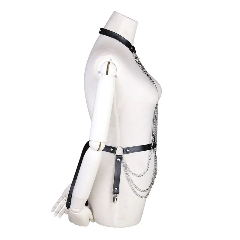 2019 панк готический женский сексуальный бондаж ремни металлические