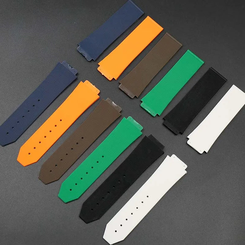 Watch accessories for men's HUBLOT silicone strap ladies rubber waterproof sports strap