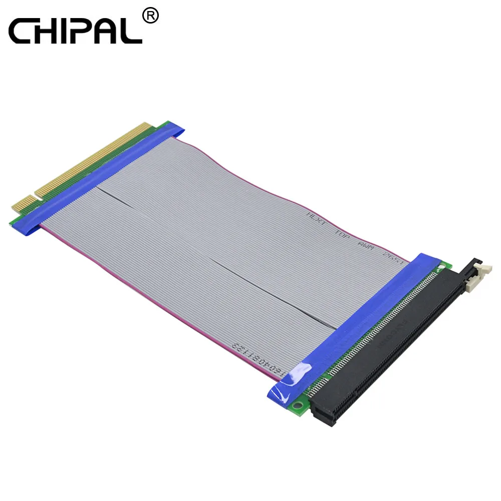 CHIPAL PCI E 16X до Райзер карта PCIe X16 удлинитель гибкий ленточный адаптер для майнинга