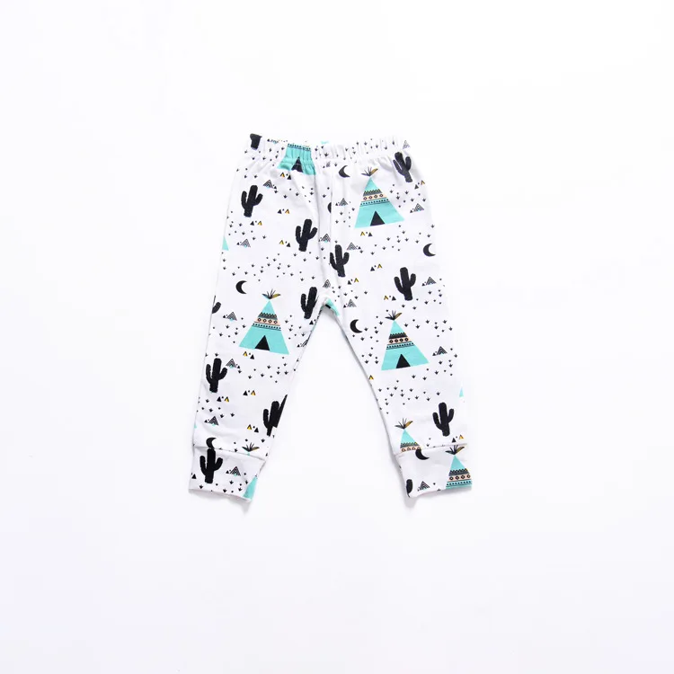 style19 Хлопковые детские штаны для мальчиков и девочек, штаны на подгузник спортивные детские штаны-шаровары детская одежда для новорожденных с рисунком лисы и панды - Цвет: style19