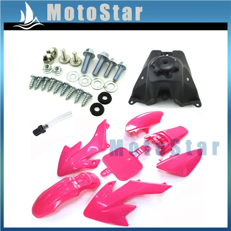 Розовые пластиковые наборы обтекателей крыла + винты газовый топливный бак