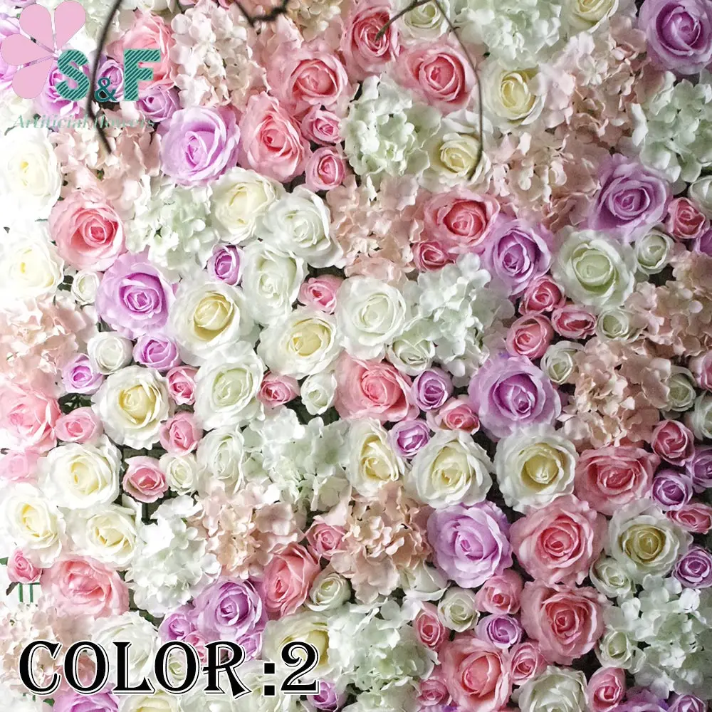 2 шт./лот бесплатная доставка искусственный цветок на стену свадебный фон