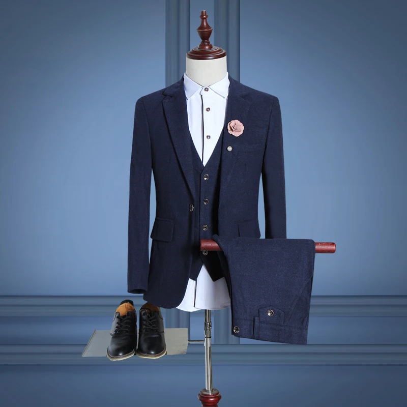 Новинка весна осень 2017 модные стильные мужские костюмы высококачественные
