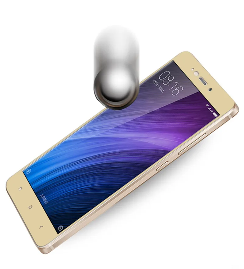 2.5D 9H полное покрытие закаленное стекло для Xiaomi Redmi 4 стандартная защитная пленка