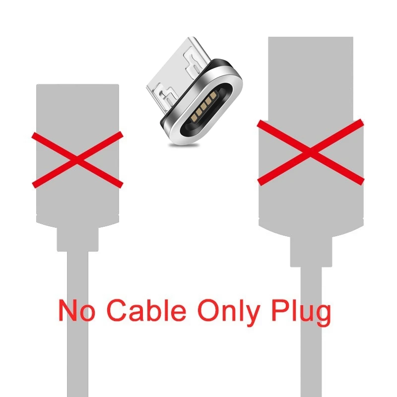 Only Micro Plug Олаф магнитное зарядное устройство USB кабель для передачи данных для iPhone Micro USB Type C мобильный телефон Быстрая зарядка магнит Зарядное устройство USB кабель 3 штекера - Цвет: Only Micro Plug