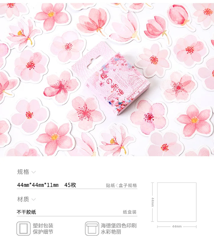 1 шт. kawaii блокнот для заметок канцелярские милые sakura планировщик с узором бумага для заметок школьные украшения принадлежности выложенные это Липкие заметки