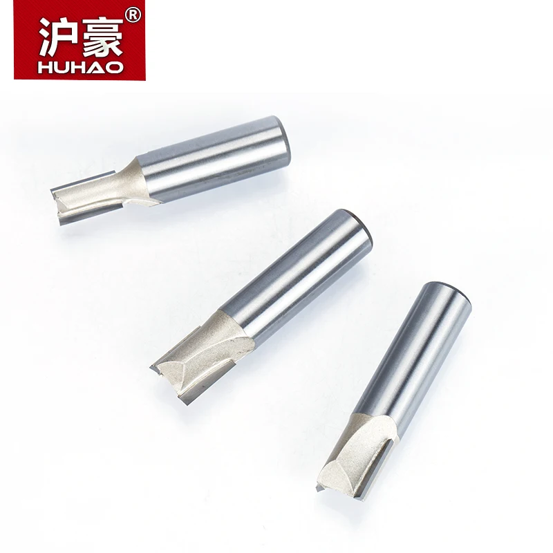 HUHAO 1 шт. 1/2 &quot1/4&quot хвостовик 2 фрезы прямые для древесины вольфрамовый Карбид