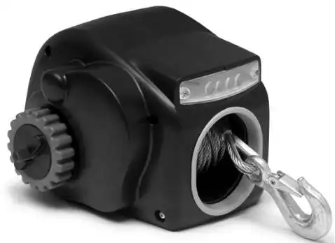 

7000LBS 12V Electric Heavy-Duty Trailer Winch For 20ft Boat Freshwater Black
