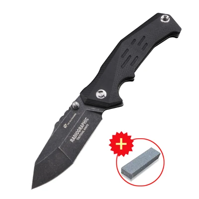 ZD-028A HX DOTDOORS Radiation tactical folding knife camping survival multi-function knife, outdoor survival high sharp EDC knife - Цвет: ZD-028A