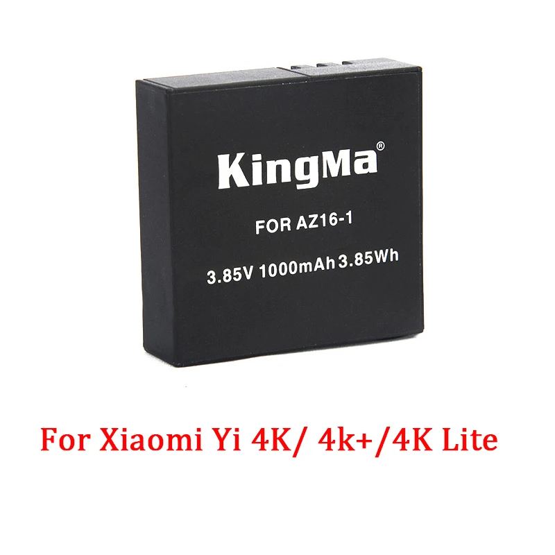 Для Xiaomi Yi 4K 4k+ Xiaoyi 4K Lite Аккумулятор 1000Mah аккумулятор с зарядным устройством для Xiaoyi Yi 4K 2 комплект аксессуаров для экшн-камеры
