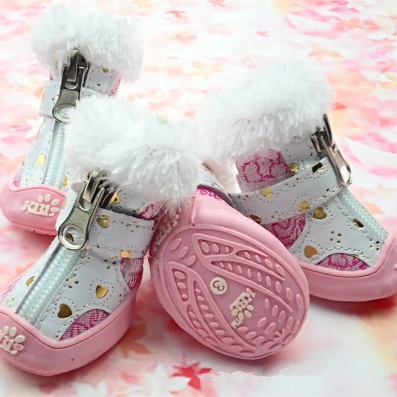 Сетчатая дышащая обувь для маленьких собак водонепроницаемая домашних животных