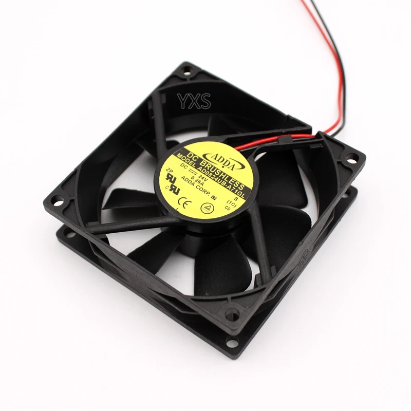 AD0824UB-A71GL DC 24V 0.26A 6 24 W 3900RPM 8025 8CM 80*80*25mm 2 провода двойной шарикоподшипник Вентилятор