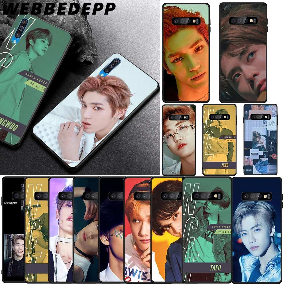 WEBBEDEPP корейский красивый мальчик NCT мягкий чехол для Samsung Galaxy A3 A5 A6 Plus A7 A8 A9 J6 крышка