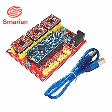Детали 3DV4 CNC Shield V4 + Nano 3 0 шт. A4988 Reprap Stepper для Arduino|shield v4|shield nanoshield cnc |