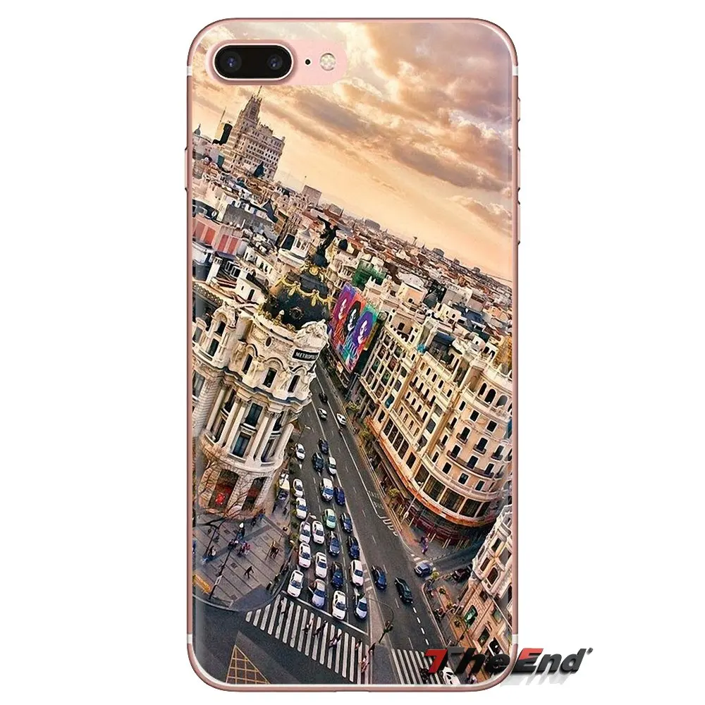 Мягкий чехол для Huawei G7 G8 P7 P8 P9 P10 P20 P30 Lite Mini Pro P Smart Plus 2017 2018 2019 Cibeles fountain Мадрид