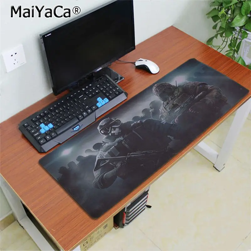 Красивое аниме Maiyaca KAPKAN RAINBOW SIX большой коврик для мыши ПК компьютерный резиновый