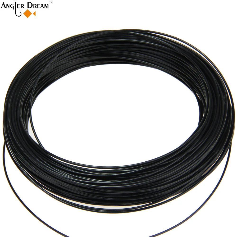WF 5/6/7/8/9 S Fast Sinking Fly Fishing Line 100FT Weight Forward Black Fly Line 6ips Sinking Rate