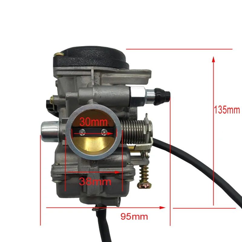 Размер 30 мм мотоциклетный карбюратор JIANSHE LONCIN BASHAN ATV250 JS250 ATV250 Qingqi QM250GY GXT250 ручная дроссельная версия