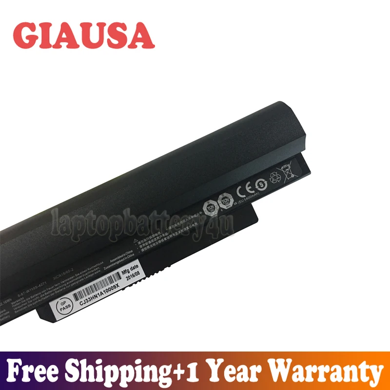 GIAUSA Новый 11 1 V 62.16Wh 5600mAh W110BAT-6 Аккумулятор для Clevo SAGER NP6110 W110ER 6-87-W110S-4271 | Компьютеры и
