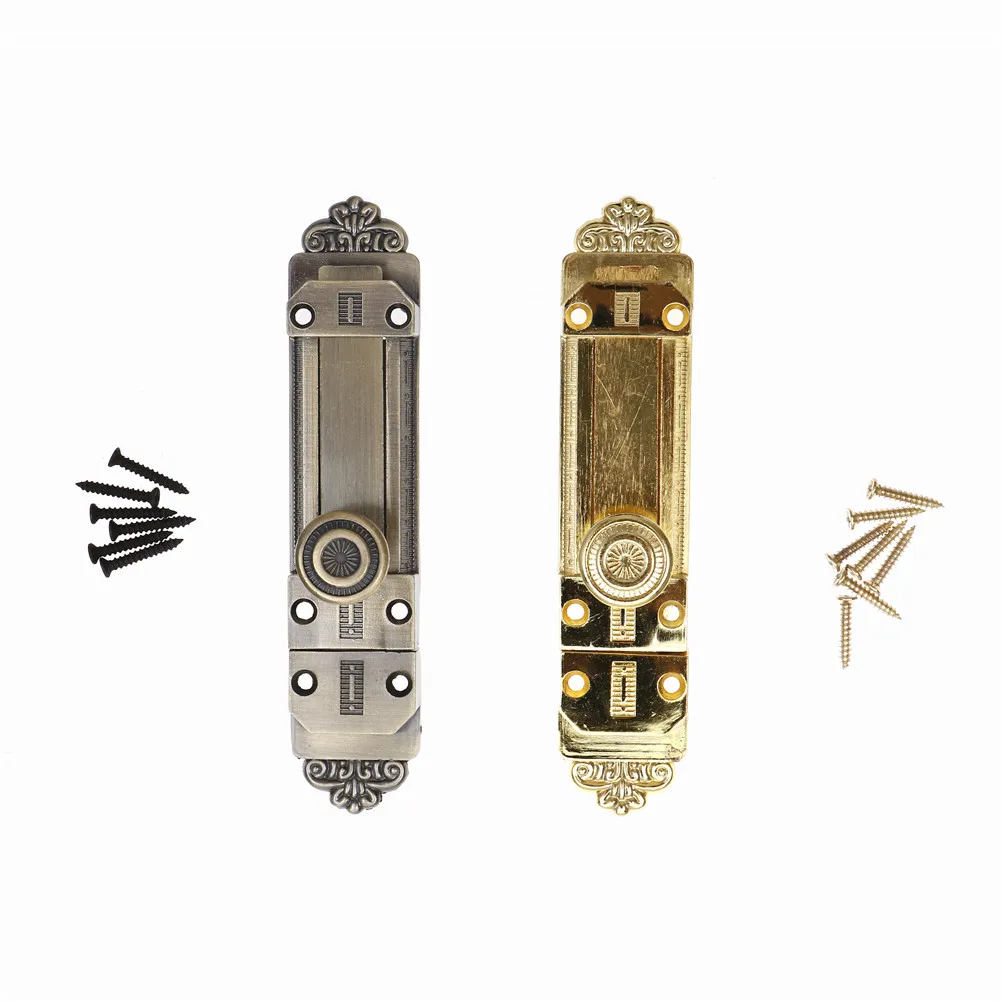 Новинка 2017 винтажная дверь цинковый сплав раздвижной замок защелка ствол болт
