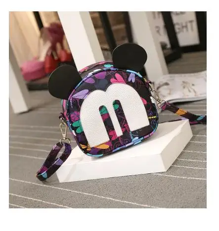 Детские Сумки disney для девочек, модная мини-сумка с рисунком Минни Микки Маус, сумка для детского сада, дорожная Наплечная Сумочка для девочек - Цвет: 8