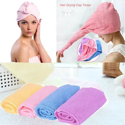 1 шт. микрофибры волосы Обёрточная бумага Полотенца сушки Для ванной Spa глава