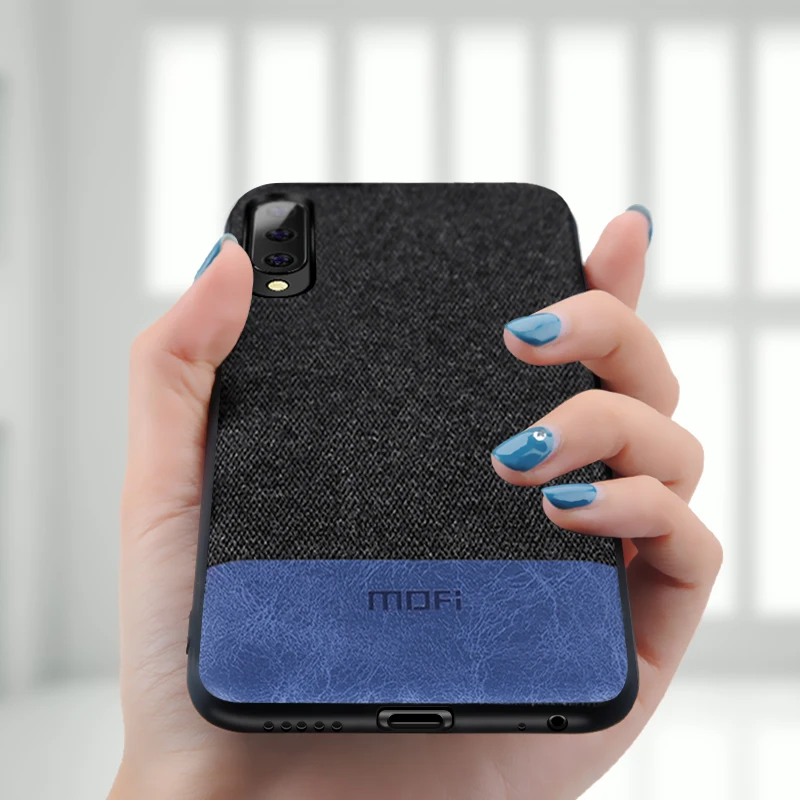 Чехол MOFi для Samsung A50 чехол Противоударная задняя крышка тканевые защитные