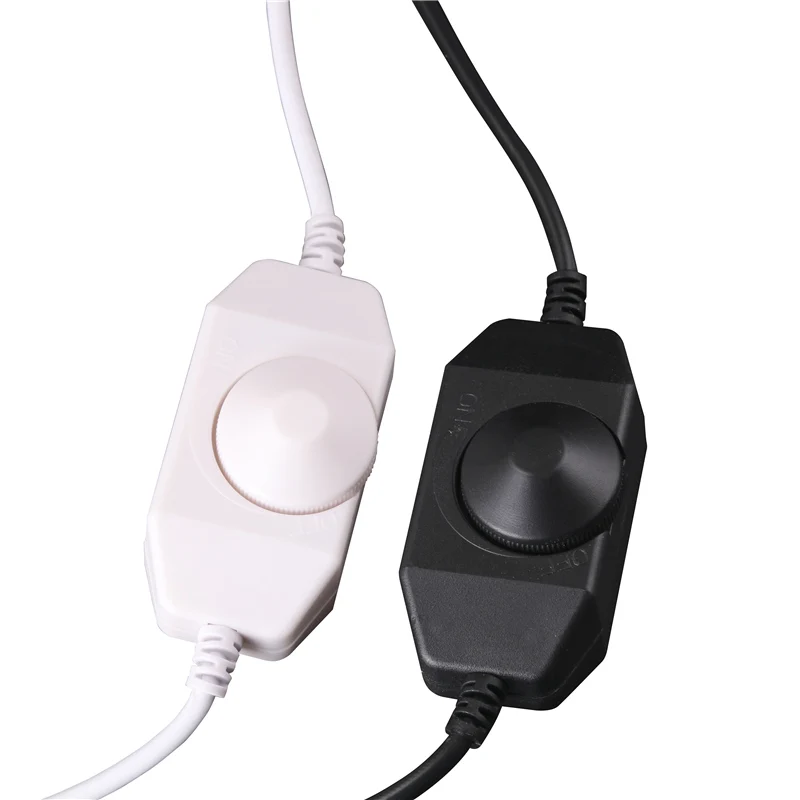 

DC12V-24V 24-48W 2A 1Channel Line Dimmer Switch with DC Male/Female Socket, Mini Single Color LED Controller for LED Strip light