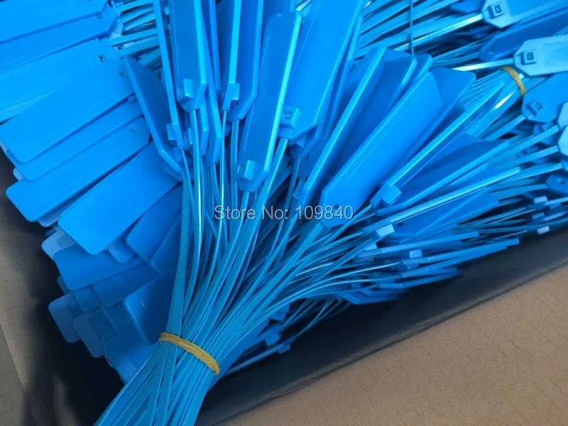 Пластиковые одноразовые UHF RFID уплотнительные бирки 860-960mhz Кабельные бирки на молнии, водонепроницаемые для инвентаризации 100 шт./лот