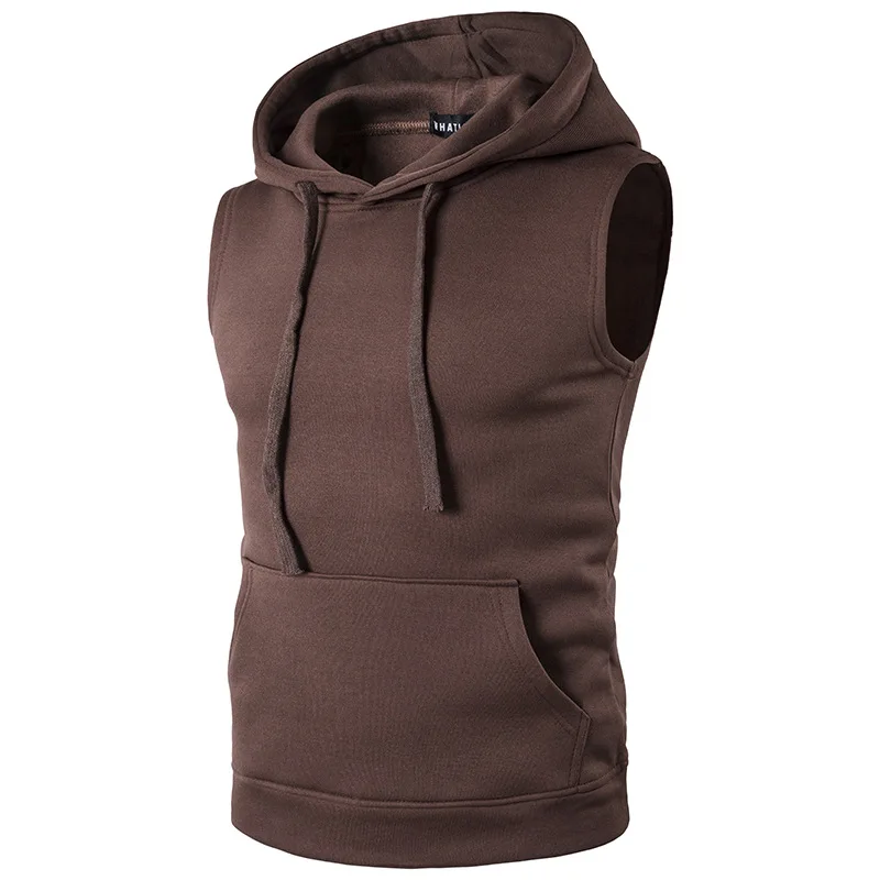 2018 men clothing fashion hooded vest New men's coat clothes | Мужская одежда