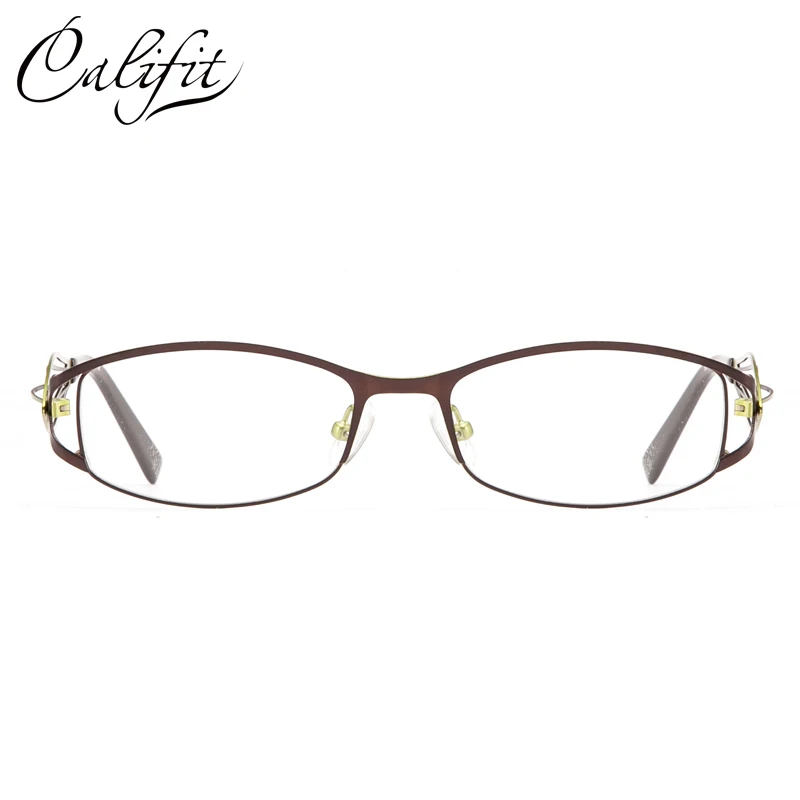 CALIFIT Hollow Stripe Metal Optical Glasses Women Fashion Prescription Photochromic Lens Spectacles Myopia Graduated New |