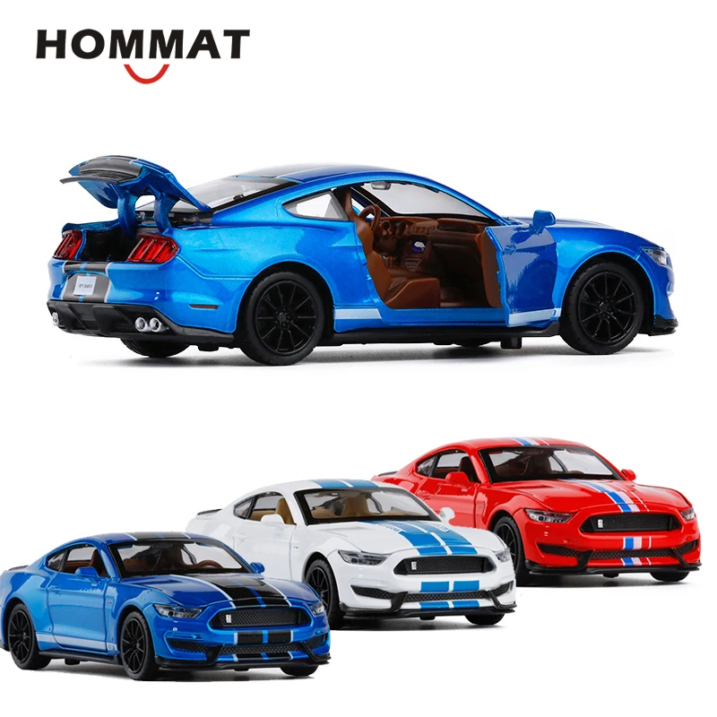 HOMMAT 1:32 весы Ford Mustang Shelby GT350 Игрушечная модель автомобиля Diecasts & Toy транспортные
