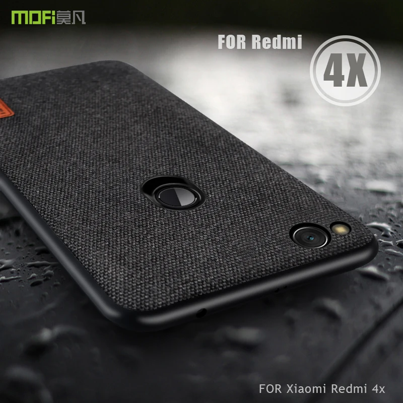 

Чехол для xiaomi redmi 4X, чехол MOFI для Xiaomi redmi 4x, тканевый чехол на заднюю панель Redmi 4X, мягкий полноразмерный Защитный матовый тканевый чехол