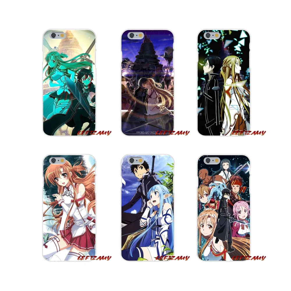 Sword Art Online SAO Anime Manga для iPhone X XR XS MAX 4 4S 5 5S 5C SE 6 6S 7 8 Plus ipod touch аксессуары чехол