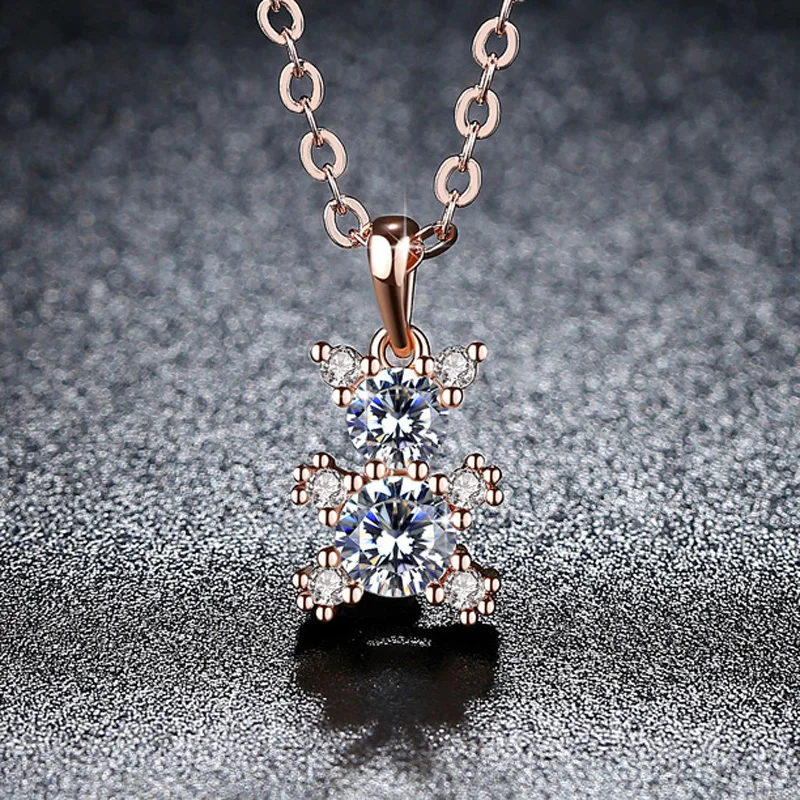 Ожерелье с кулоном в вечерние медведя Роло Креста фианитом AAA +|f pendant|jewelry necklace