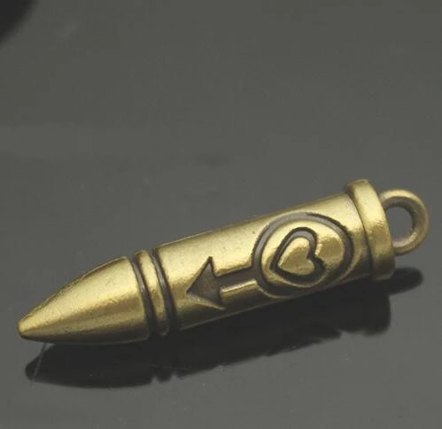 

Chinese Wind Pure Copper 520 & 1314 Couple Pendant Men And Women Gift Fashion Necklace Solid Bullet Pendant