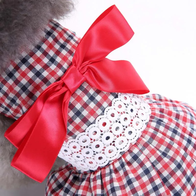 2018 Summer Pet Dog Dress High Quality Polyester Clothes Stripe Princess Cute |