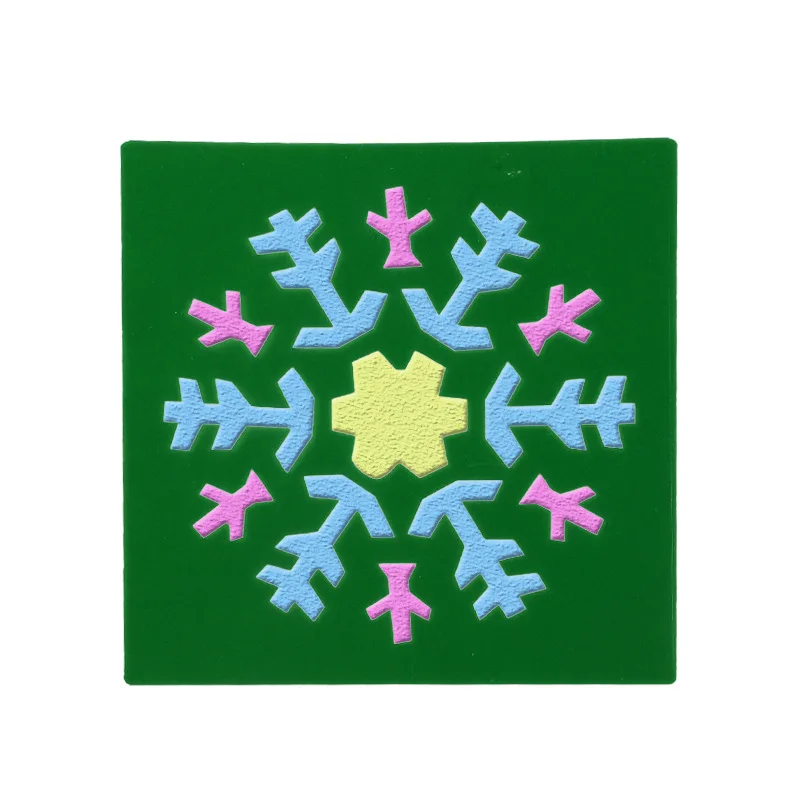 

14*14 Snowflake Layering Stencils for Diy scrapbook/photo album Decorative Embossing coloring,painting stencil,home decor