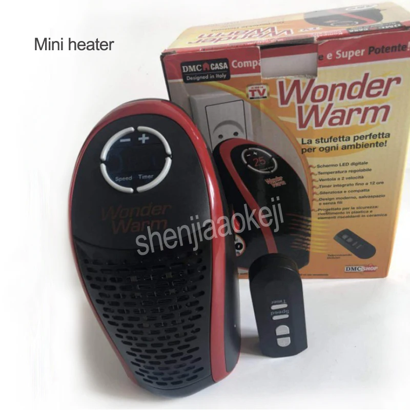 

Household electric heater Portable mini air heater socket type warmer Winter heating machine Office wonder warm 220V 400W 1PC