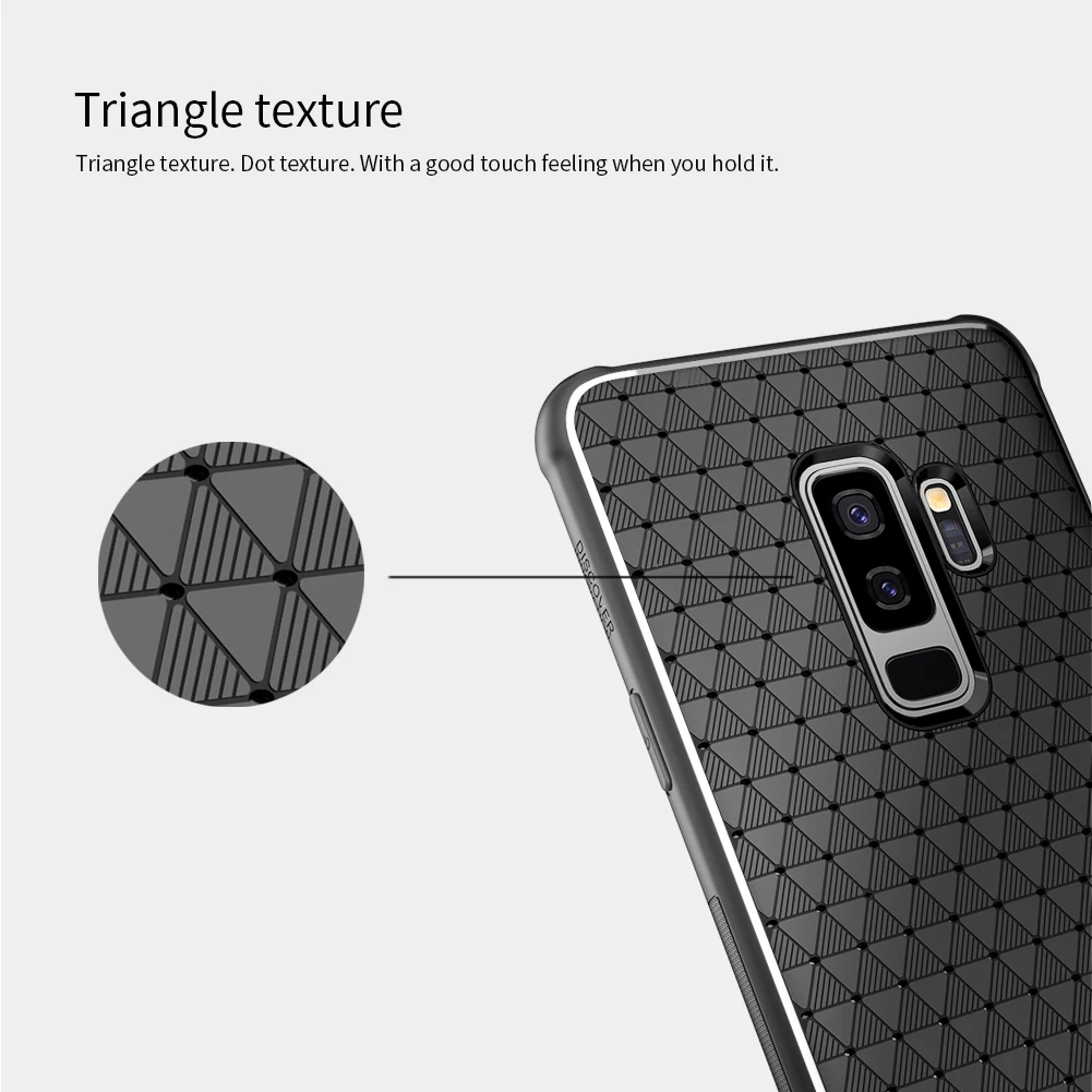 Чехол NILLKIN Wave для Samsung S9 легкий чехол с отводом тепла на ощупь Galaxy Plus чехол|Бамперы|