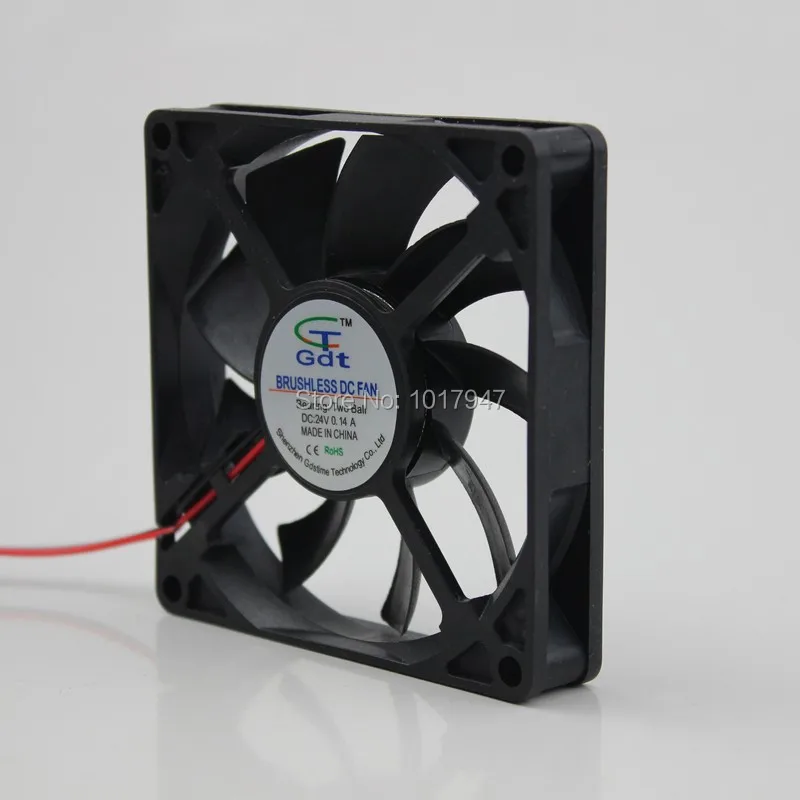 1 шт. Gdstime DC 24 В 2Pin 80 мм 8 см 80x80x15 шариковый Бесщеточный Охлаждающий вентилятор |