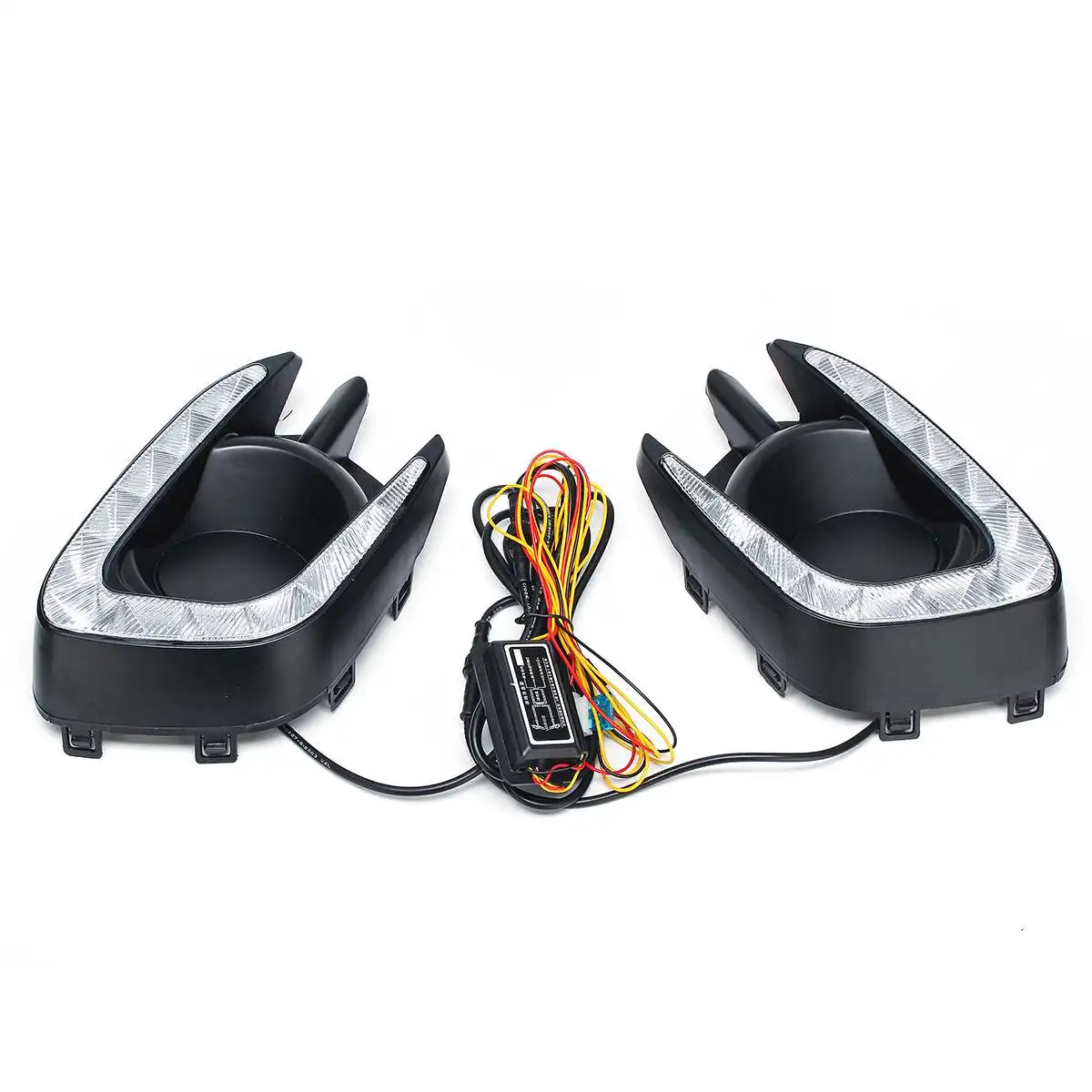 Дневные ходовые огни желтый сигнал Функция реле 12V авто светодиодный DRL Дневной светильник для Mitsubishi Pajero Montero Sport 2013